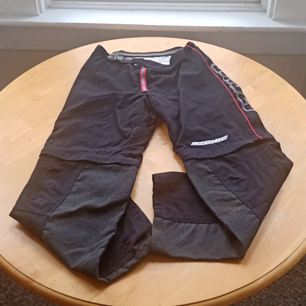 Small Azonic motorcross convertible Kevlar enforced advanced rider pants